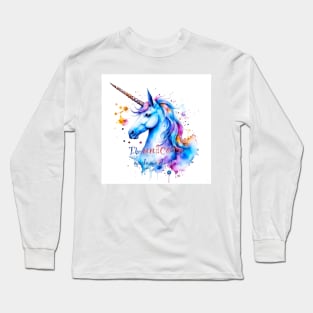 [AI Art] The unicorn made me do it Long Sleeve T-Shirt